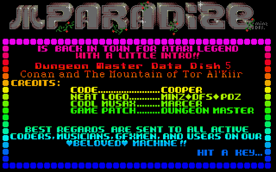 Dungeon Master Data Disk 5 - Conan and the Mountain of Tor Al'kiir — screenshot 1